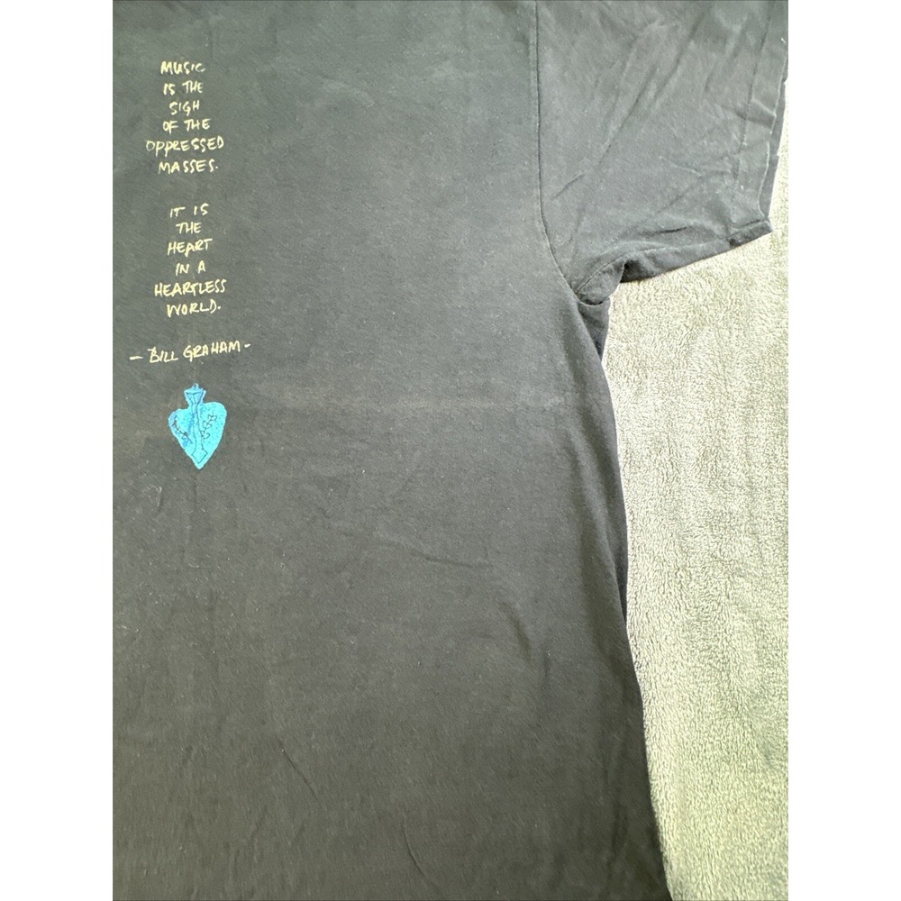 Vintage 90s Carlos‎ Santana Milagro T Shirt Single Stitch Tour Concert Rock XL - Picture 16 of 16